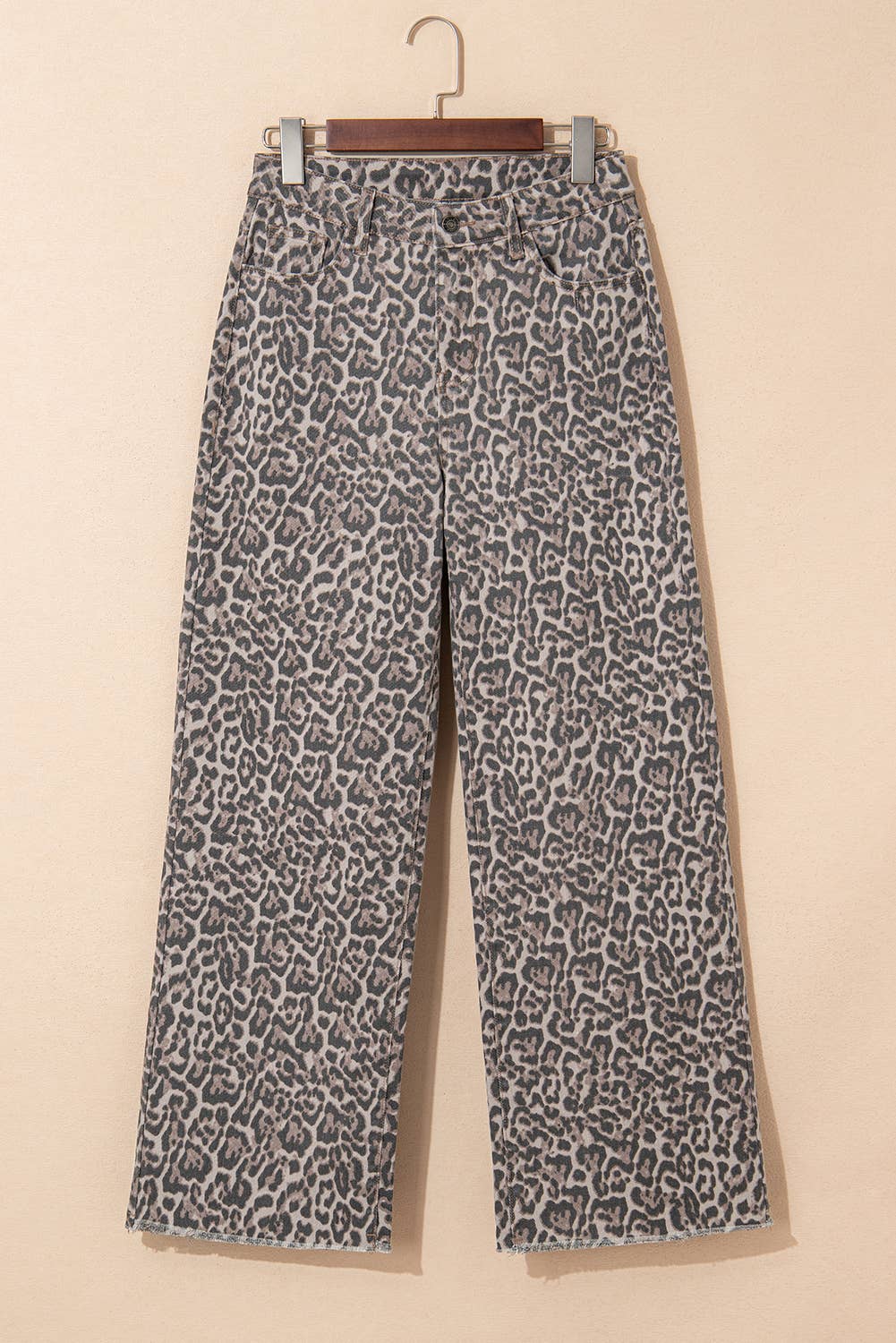 Western Leopard Waist Jeans