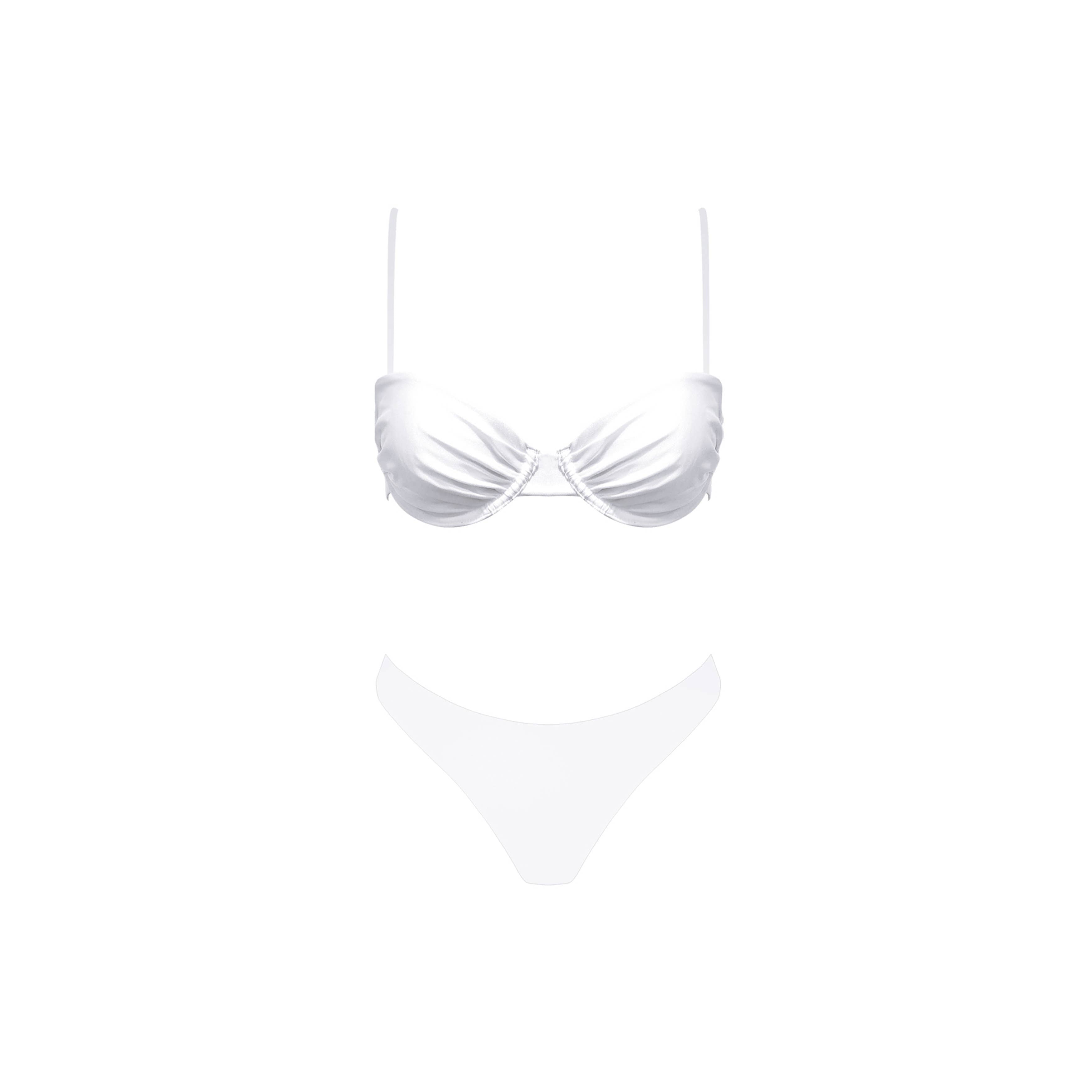 SUNDAZE BRUNCH LORENZO BIKINI SET: WHITE