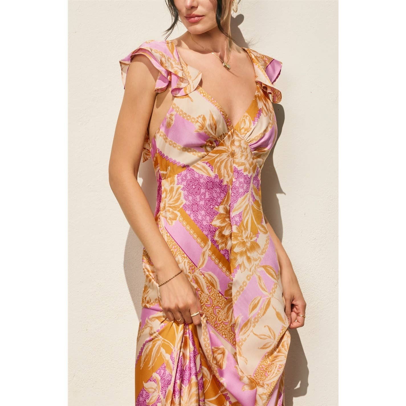 DRESS FORUM RIVIERA BLOOM MAXI DRESS