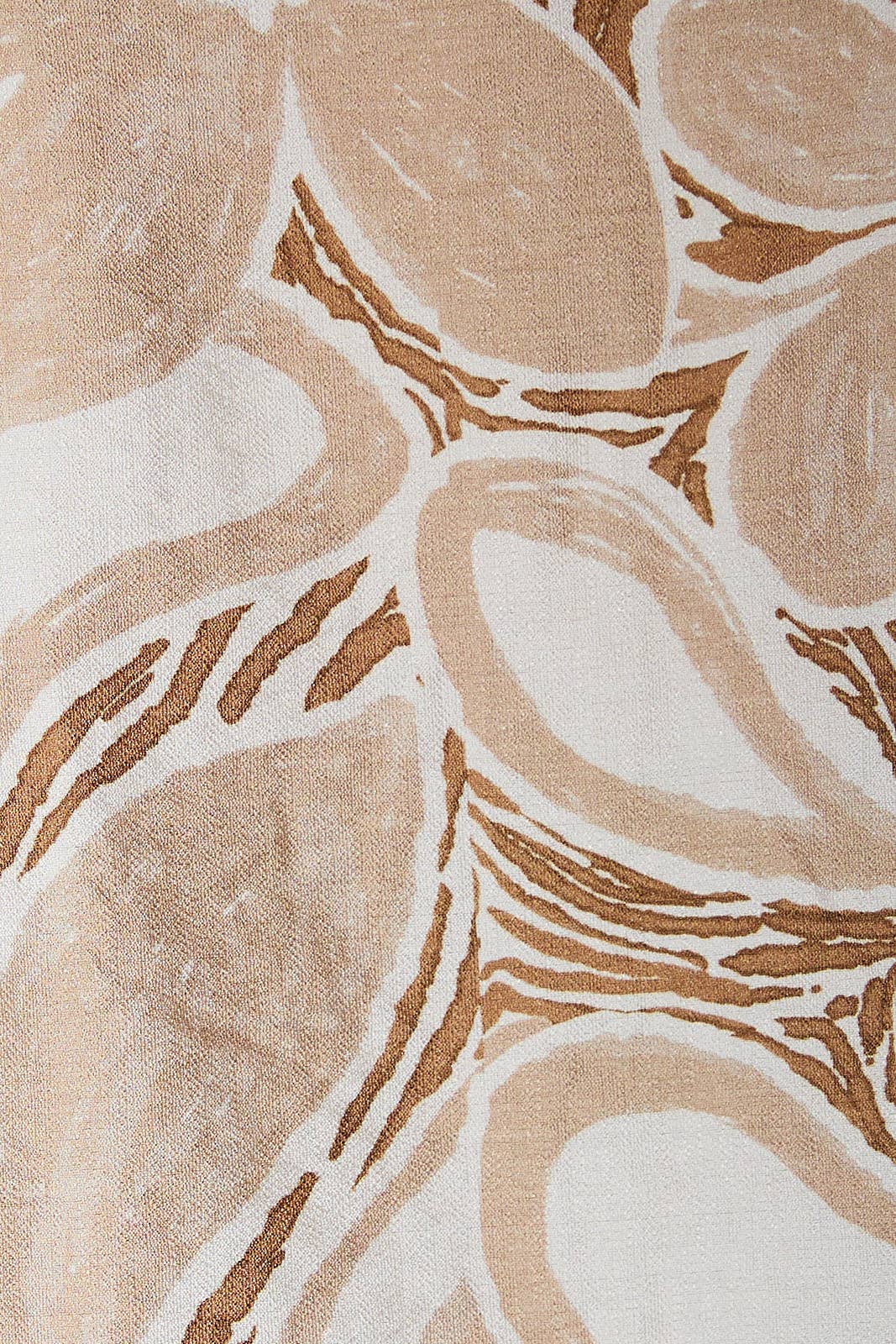 BUTTON UP SHIRT: TAUPE-CREAM ABSTRACT