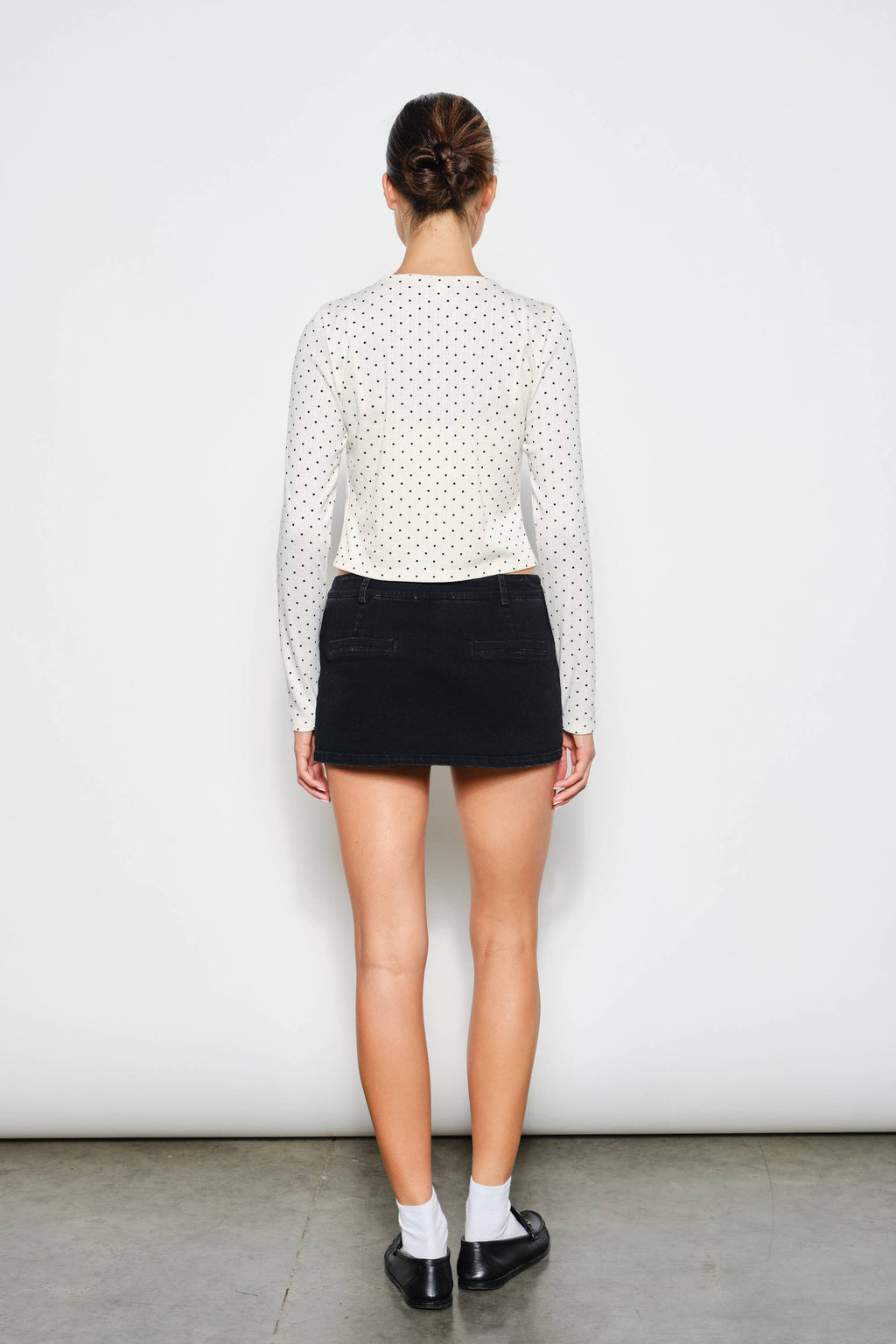 PRETTY GARBAGE CRYSTAL POLKA DOT CAMI TOP & CARDIGAN